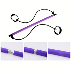 Adjustable Pilates Bar Yoga Fitness Equipment Home Gym