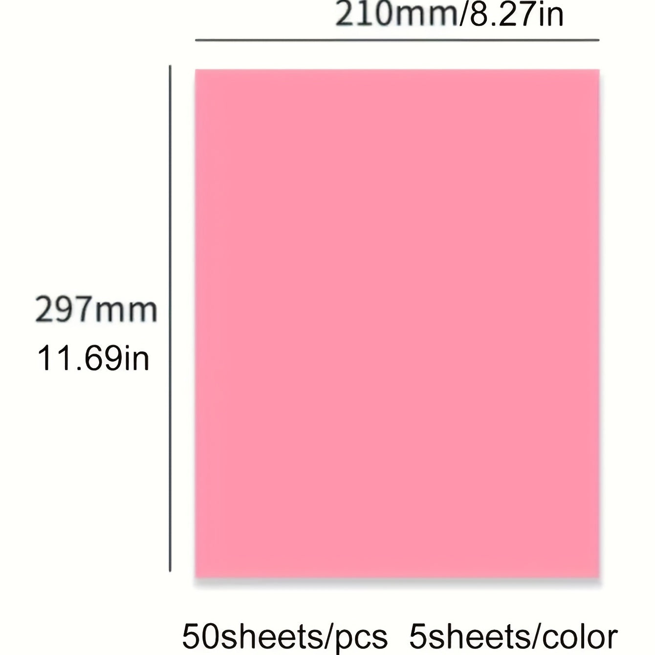 50sheets A4 Colorful Origami Copy Paper 10 Colors Optional Printing Paper
