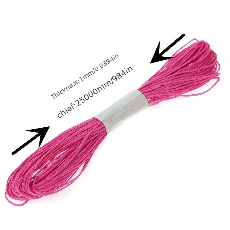 24 Colors Long Paper Rope Paste Painting DIY Material Kindergarten Decoration