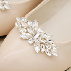 Rhinestone Shoe Clips DIY Floral Shoe Buckle Wedding Party