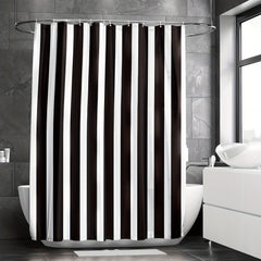 Waterproof Shower Curtain with 12 Hooks 72x72in