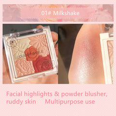 4 Petal Blush Palette Natural Matte & Shimmer Finish
