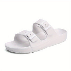 Men's 2 Band Buckle Sandals Non Slip Open Toe Shoes