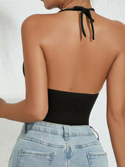 Y2k Halter Neck Mushroom Print Crop Top