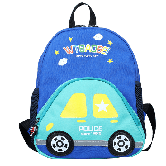 Car Pattern Kids Backpack for Kindergarten Boys and Girls
