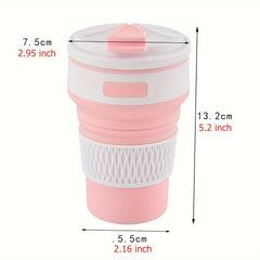Portable Silicone Coffee Cup for Outdoor Camping and Picnic