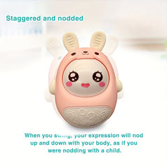 Adorable Pink Bunny Wobbler Toy