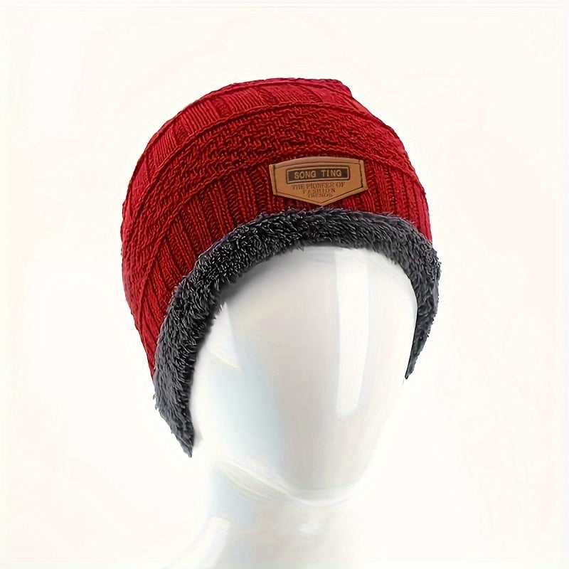Unisex Winter Fleece Beanie Hat Thick Breathable Hat