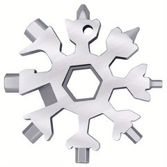 18 in 1 Snow Tool Card Multifunctional Snow Screwdriver Snow Wrench & Snowflake