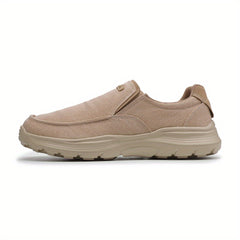 Men's Canvas Loafers Breathable Outdoor Walking Shoes