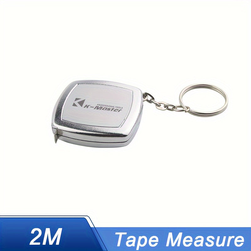 2M Retractable Ruler Measure Tape Mini Keychain Portable Tape Measure