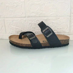 Women's Flat Slide Sandals Comfortable Open Toe Buckle Strap Shoes