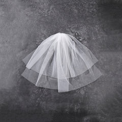 Bridal Veil with Comb Smooth Satin Finish for Weddings Proms