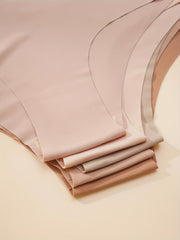 5pcs Solid Hipster Panties Seamless Skin-friendly Intimates Women's Lingerie