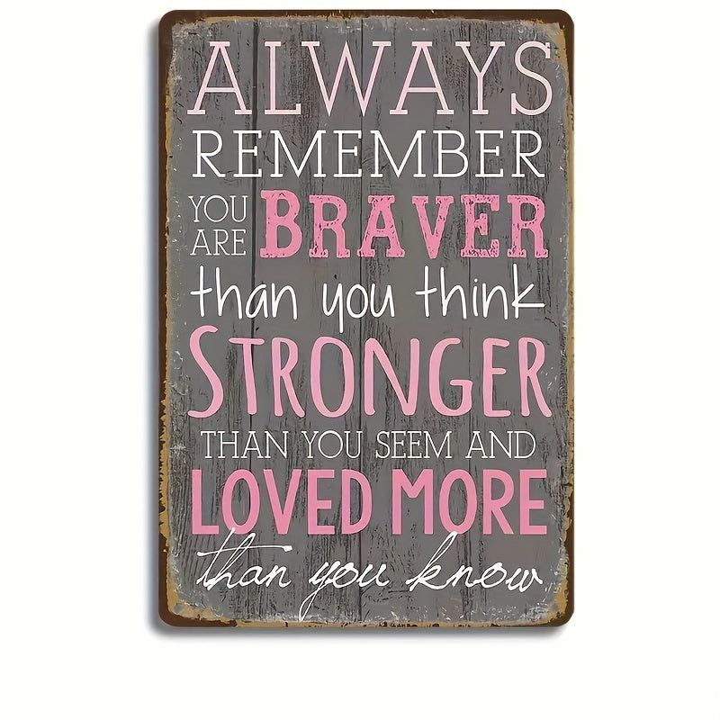 Inspirational Women's Board Metal Tin Sign Home Restaurant Bar Cafe Decor