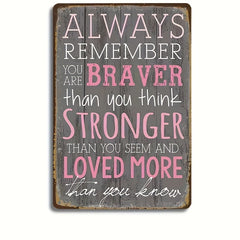 Inspirational Women's Board Metal Tin Sign Home Restaurant Bar Cafe Decor