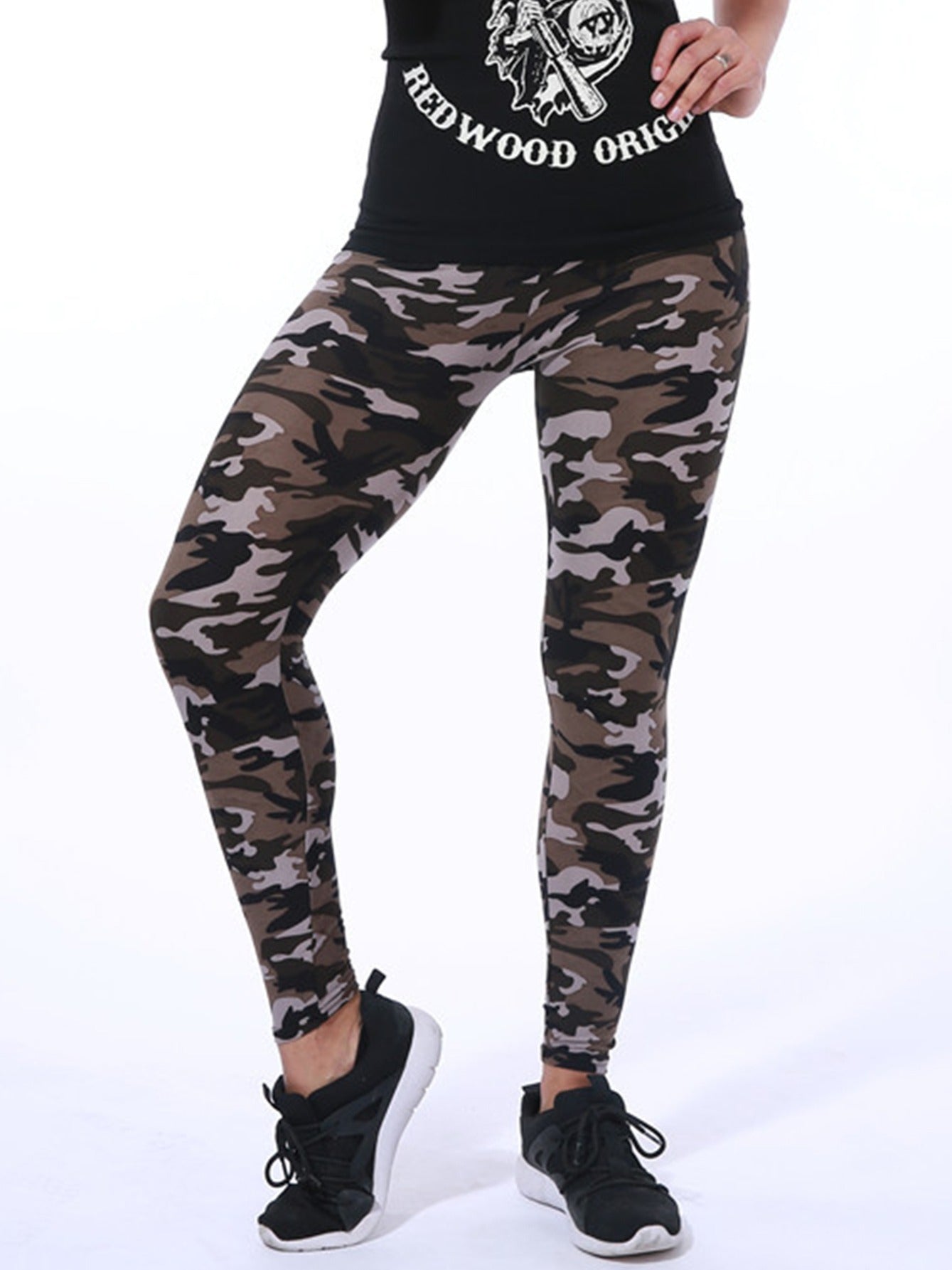 Women's High Waist Floral Printed Yoga Pants