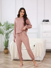 Women's Pajama Set Long Sleeve Top & Pants