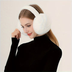 Soft Plush Earmuffs for Outdoor Winter Use