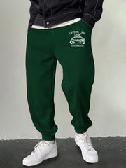 Men's Lake Graphic Sweatpants Drawstring Joggers