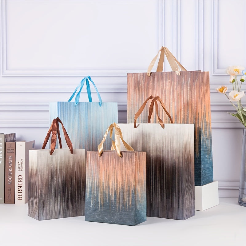 12pcs Vertical Bar Style Craft Gift Bag Large