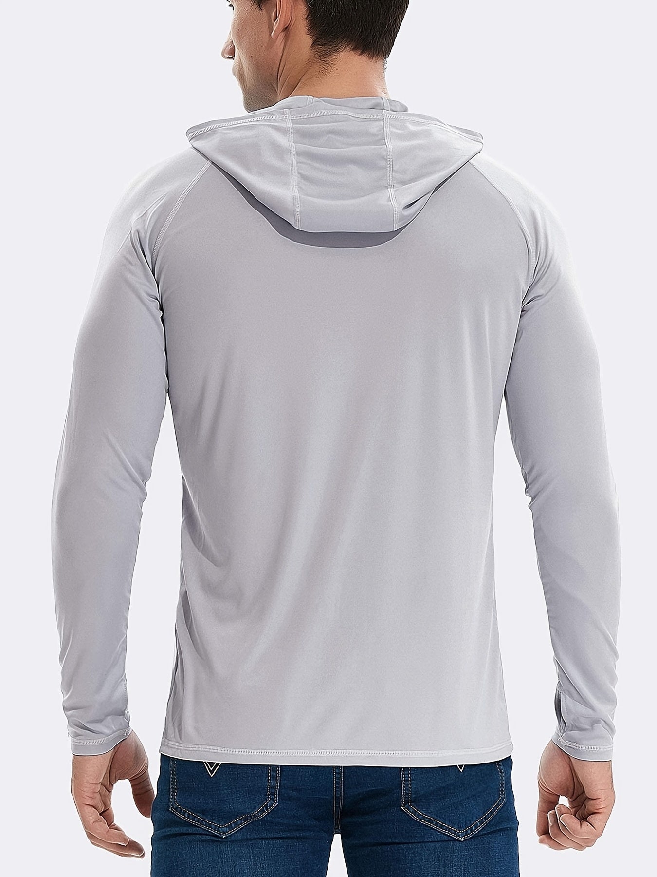 TELALEO Men's Lightweight Hoodie UPF 50 Sun Protection