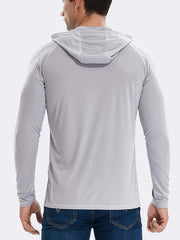 TELALEO Men's Lightweight Hoodie UPF 50 Sun Protection