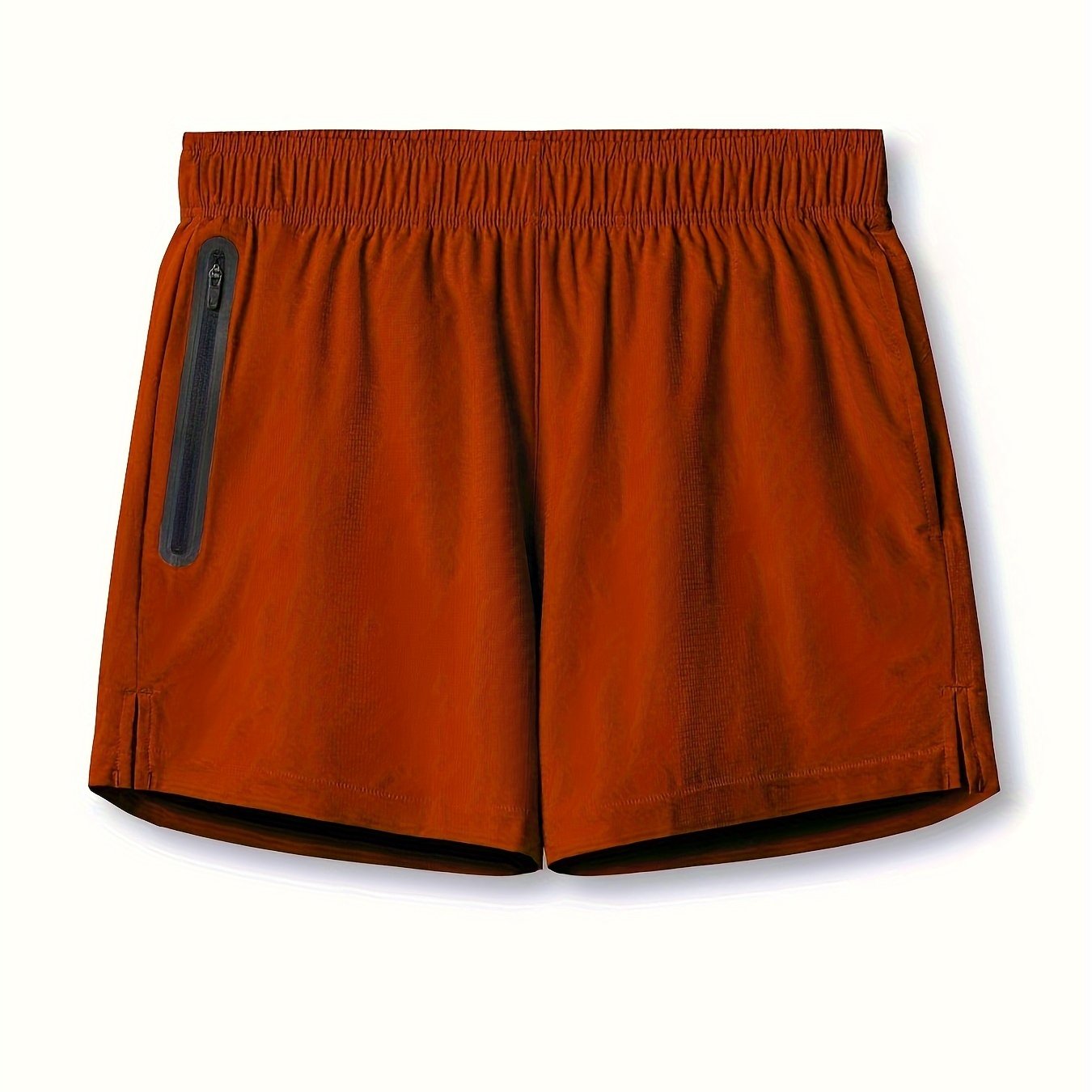 Men's Breathable Zip Pocket Shorts for Fitness Training
