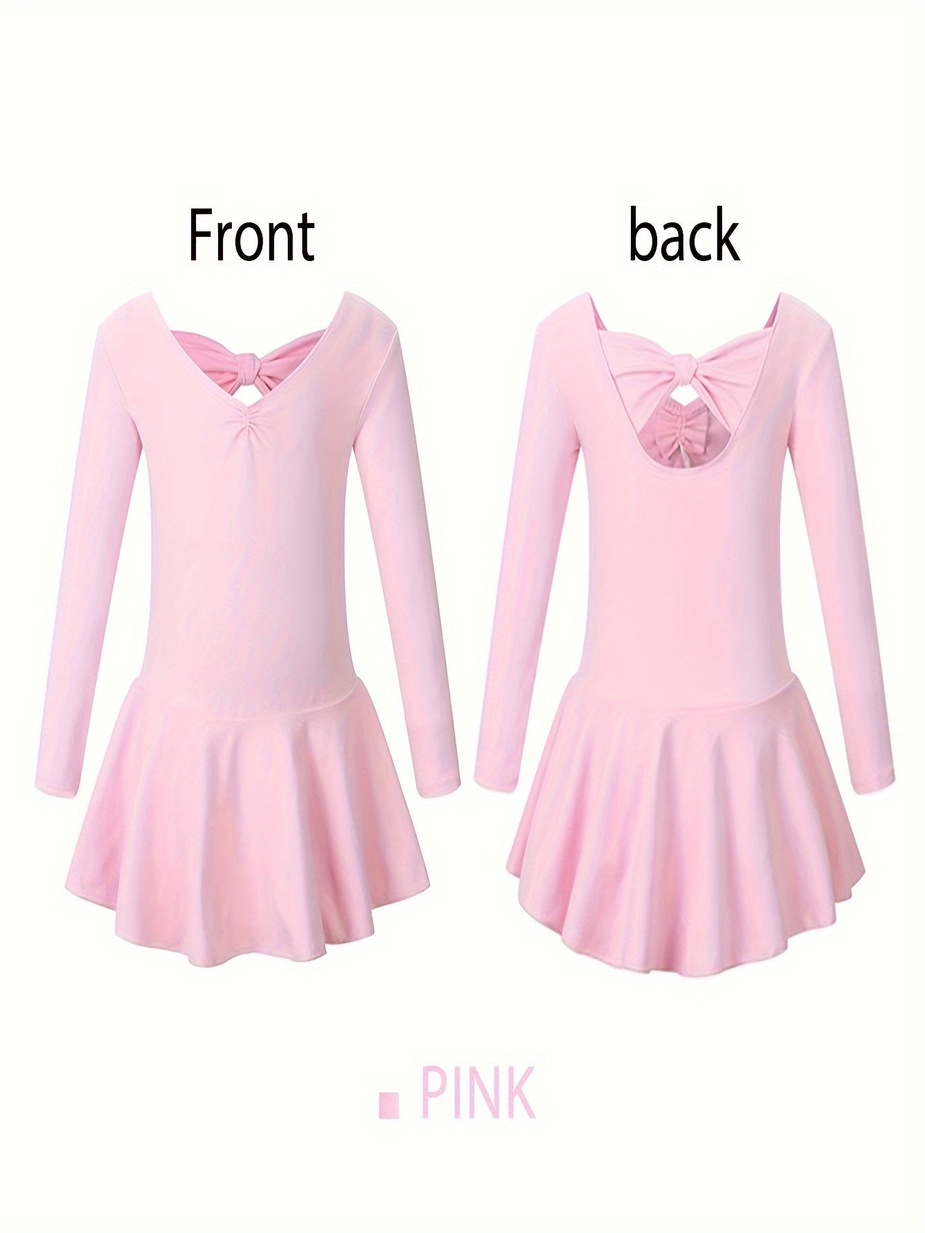 Girls Long Sleeve Ballet Leotard for Spring Fall