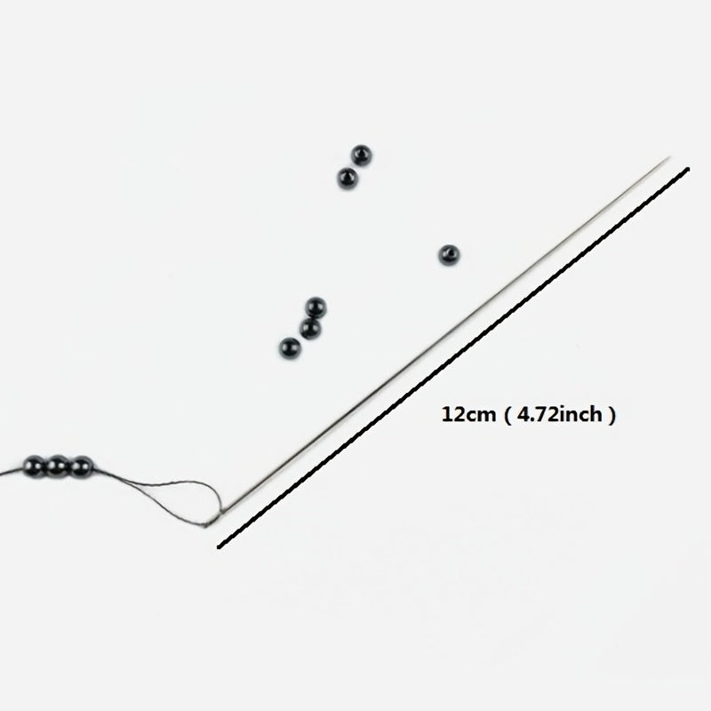28Pcs Stainless Steel Beading Needles Thread Tools Jewelry Making