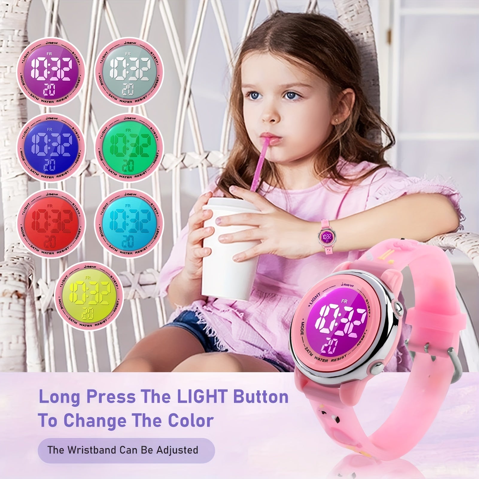 Brynnl Kids Waterproof Digital Watch with 3D Cartoon Design