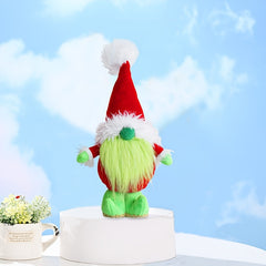 Green Hair Monster Gnome Elf Christmas Doll Or...