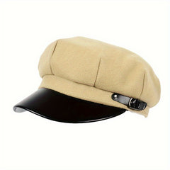 Women's Beret Winter Newsboy Hat Octagonal Beret
