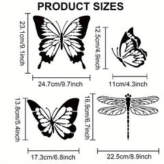 4pcs PET Hollow Out Stencils & 1 Art Brush Scrapbook Craft Supplies