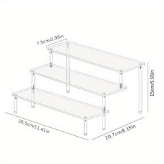 Acrylic Display Stand Perfume Organizer Transparent Mini Toy Rack