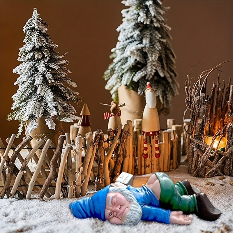 Funny Garden Gnome Resin Statue for Outdoor Indoor Decor