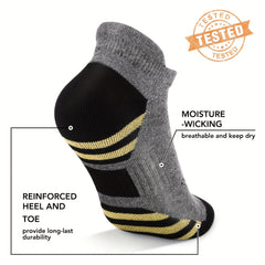 Copper Compression Ankle Socks 3 Pairs for Circulation and Arch Support