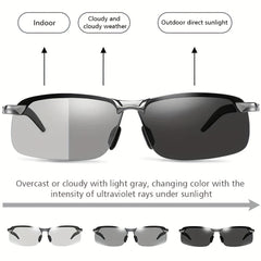 Men's Polarized Sunglasses Night Vision Dual use Sunglasses