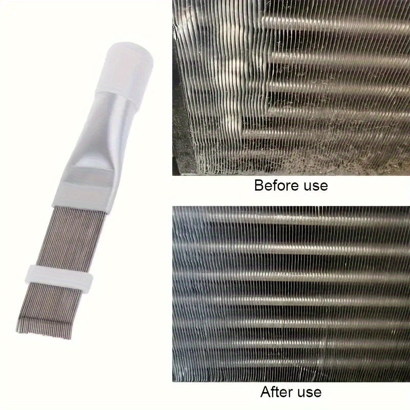 Air Conditioning Fin Cleaning Comb Stainless Steel Brush Straightener