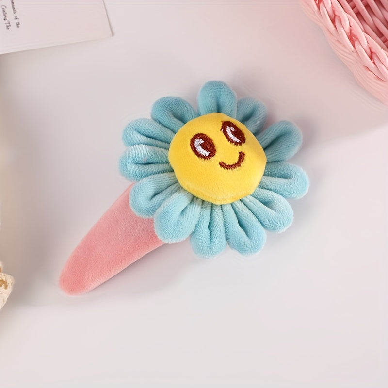 Kids' Sunflower Plush Hair Clip for Girls