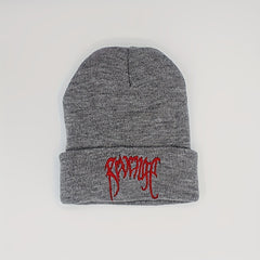 Letter Embroidery Wool Beanie Hooligan Knitted Hat