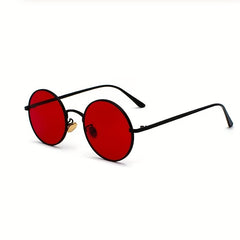 Men's Round Frame Sunglasses UV400 Hip Hop Sunglasses