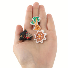8 PCS Pirate Cartoon Shoe Charms for Clogs DIY Shoes Accessories