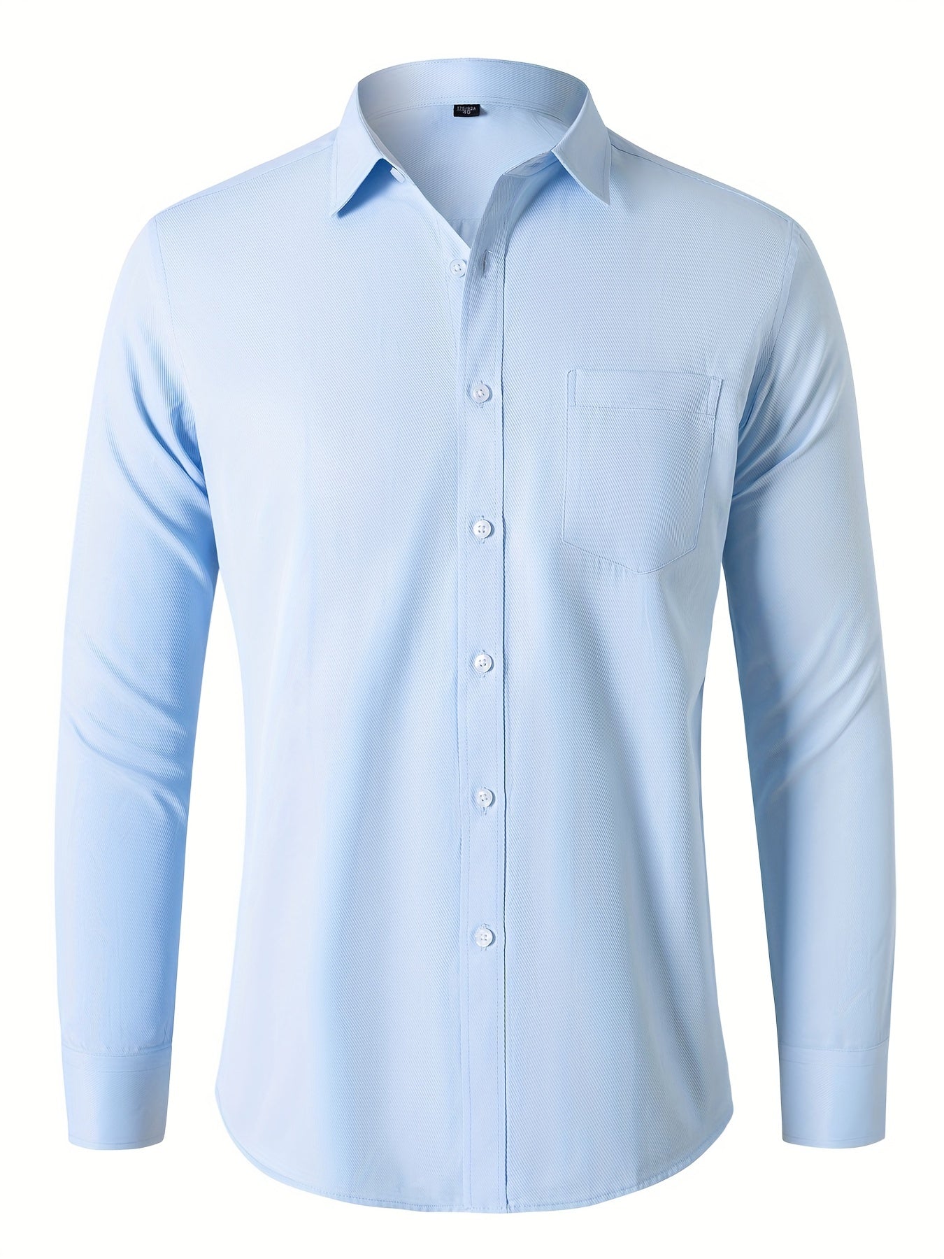 Men's Classic Button Up Shirt with Chest Pocket