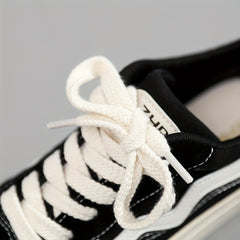 Women's Flat Sneakers Low Top Lace Up Shoes Casual Outdoor Canvas Shoes
