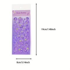 Clear Bubble Pattern Sticker for Craft Decoration