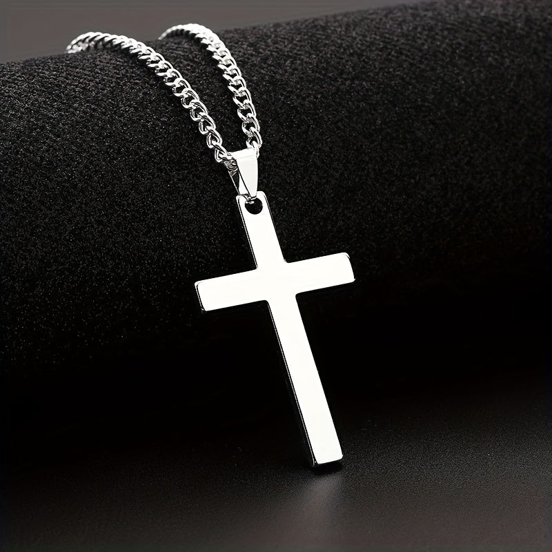 Cross Pendant Necklace With Message Card - Gift For Son