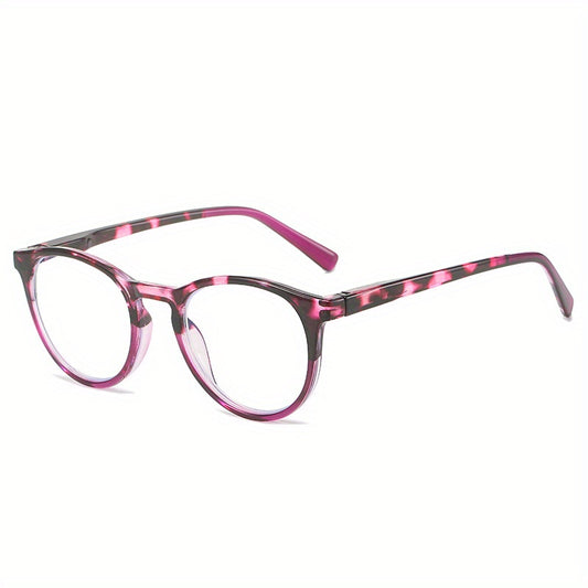 Retro Round Tortoiseshell Spring Hinge Presbyopic Glasses