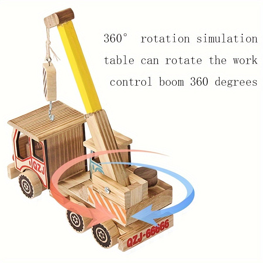 Wooden Crane Model Toy Handicraft Ornaments Simulation Crane Crane Toy Gift