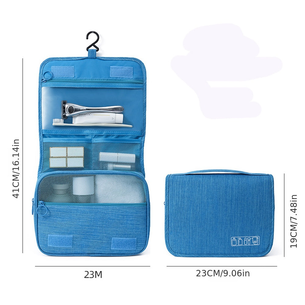 Large Capacity Hanging Toiletry Bag for Organized Travel